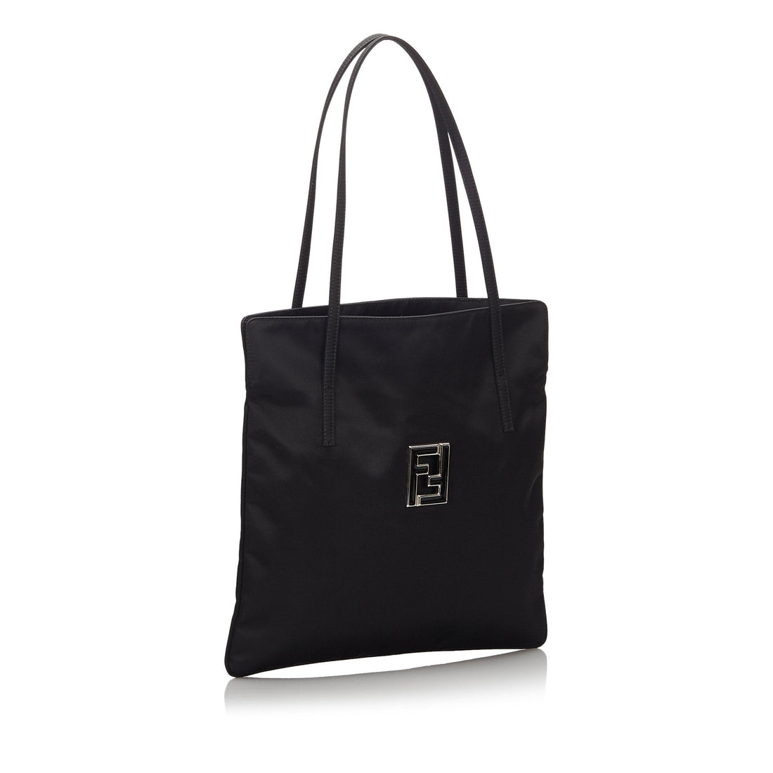 Fendi Black Nylon Fabric Tote Bag Italy