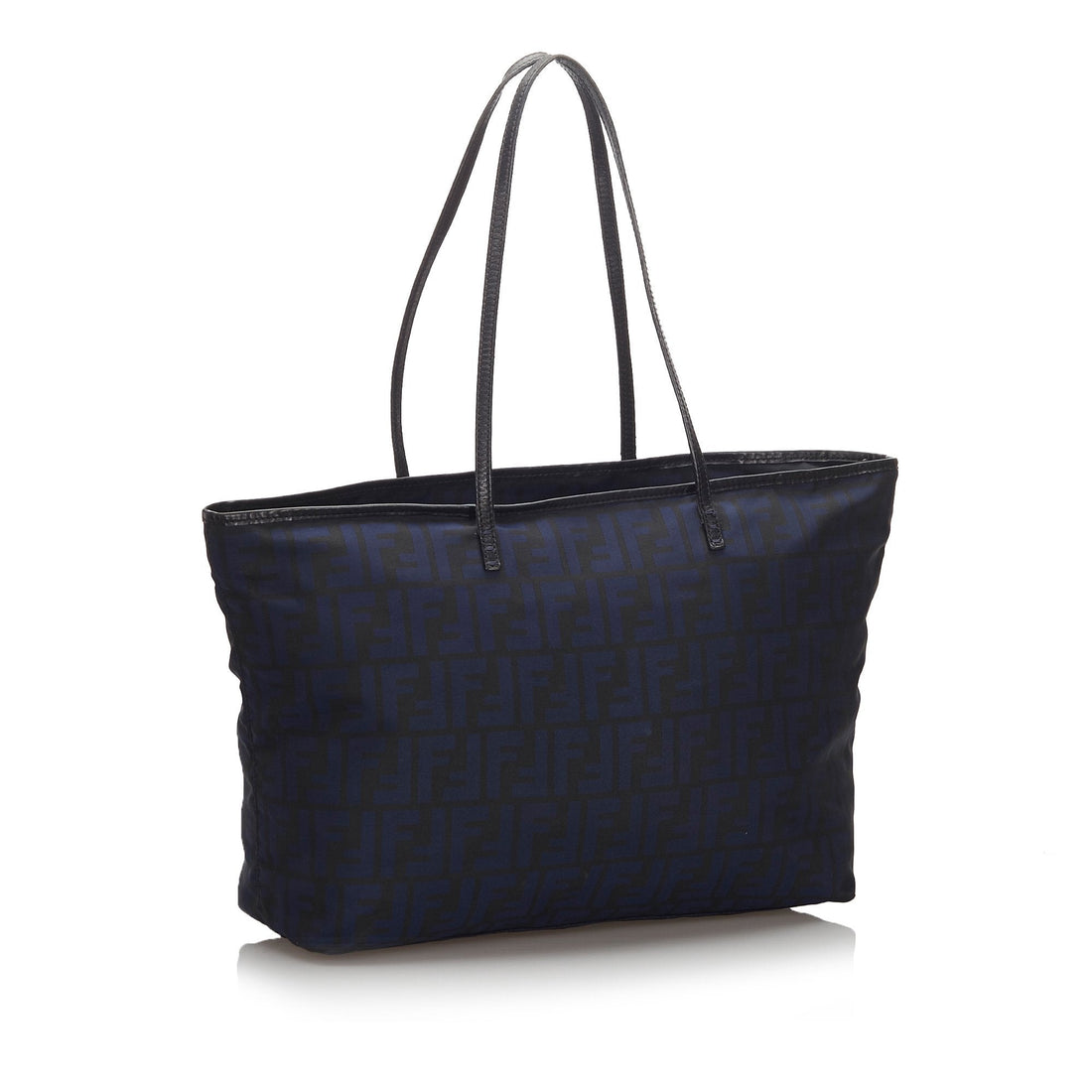 Fendi Black Nylon Fabric Zucca Tote Bag Italy