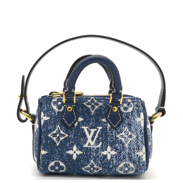 Louis-vuitton Micro Speedy Denim Bag Charm