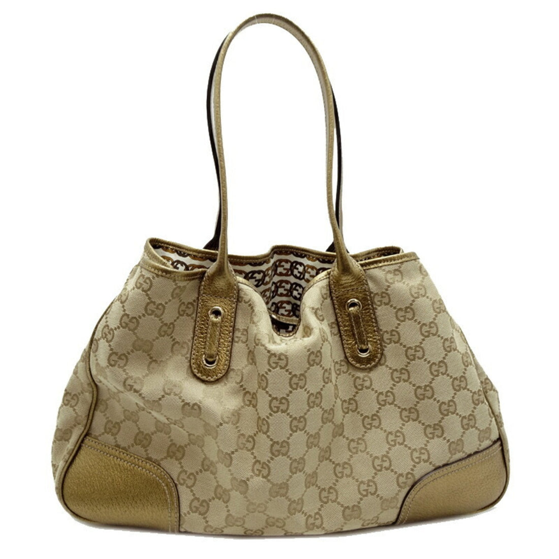 Gucci   Gg Canvas Leather Shoulder Bag Tote Bag ()
