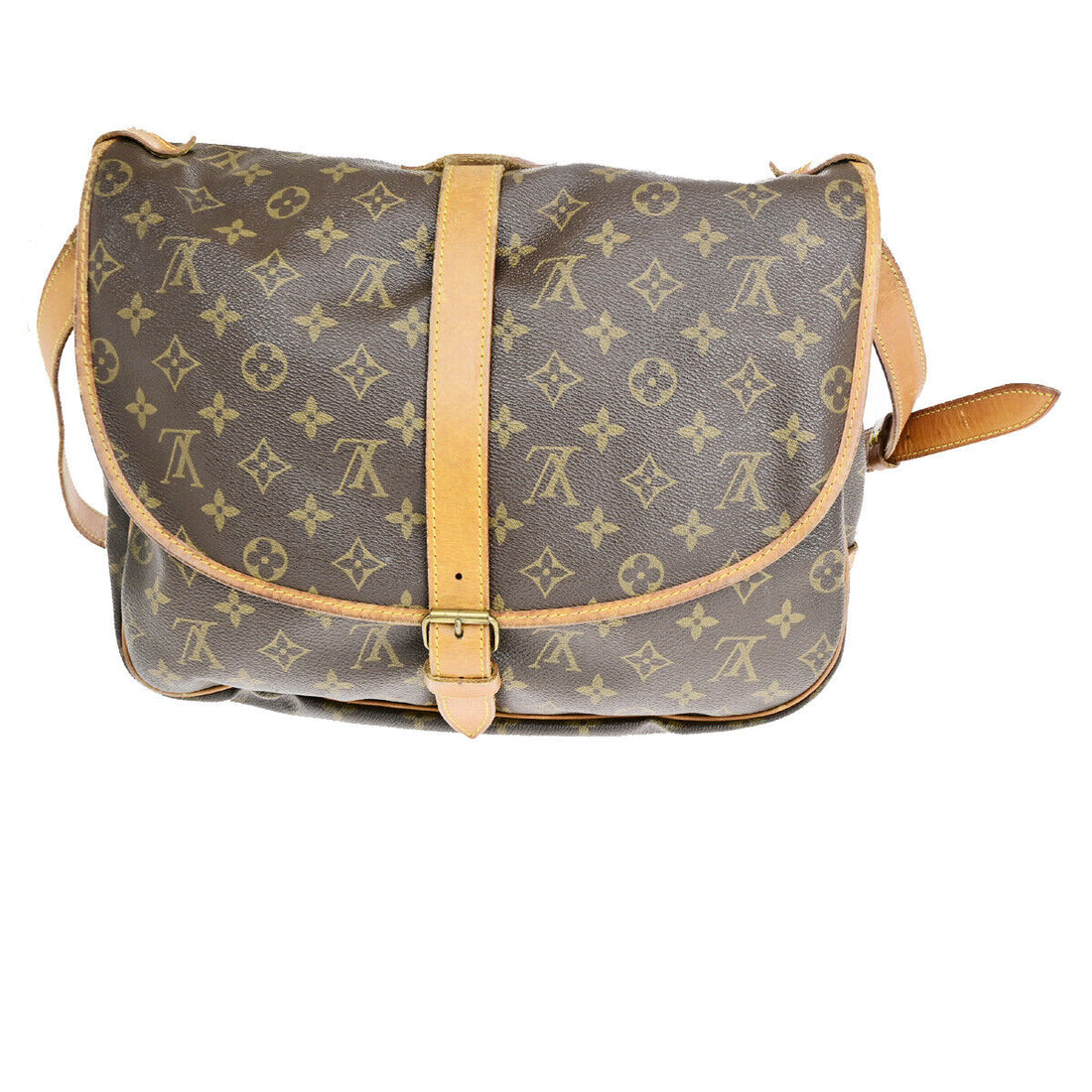 Louis Vuitton Saumur 35  Canvas Shoulder Bag
