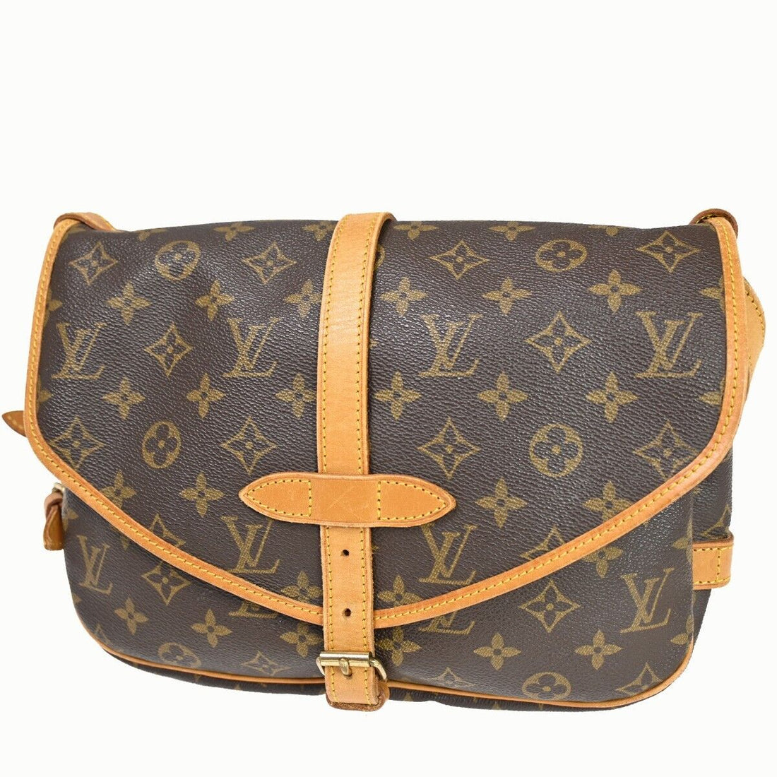 Louis Vuitton Saumur 30  Canvas Shoulder Bag