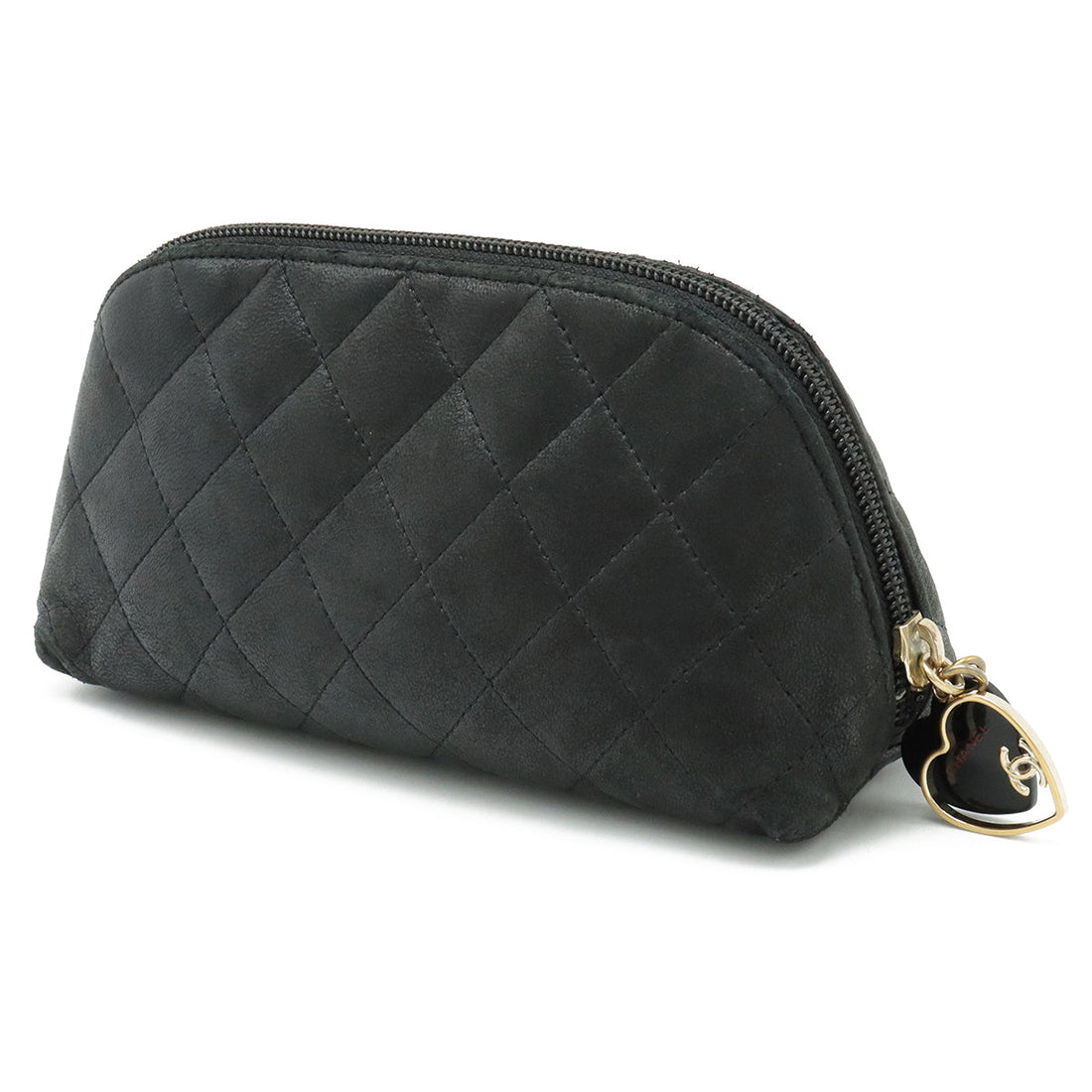 Chanel  Chanel Mattress Cosmetics Portrait Multicosmetics Heart Clover Leather Black Black Black Black Blue/Montana Quality