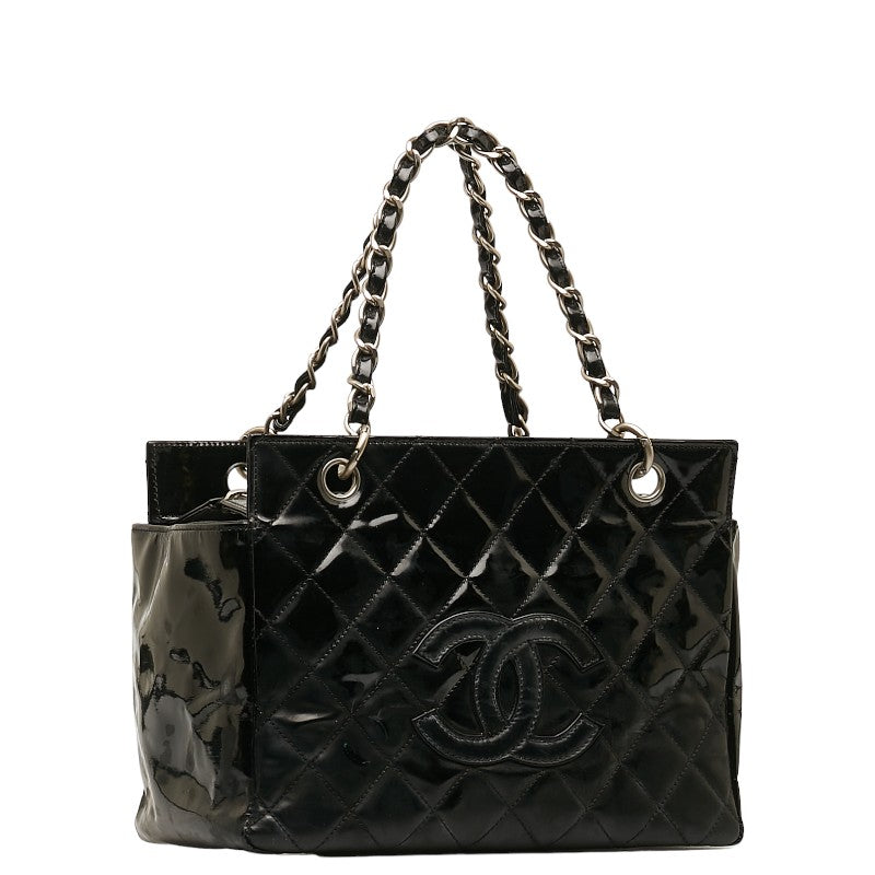 Chanel Matrases Cocono mark Chain houlder Bag Black Silver Emmeline  Chanel