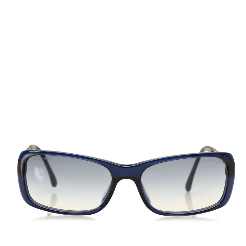 Chanel Cocono mark un Glasses Blue Silver  Lady Chanel