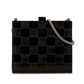 Louis Vuitton  Noir  Leather Pochette Shoulder Bag