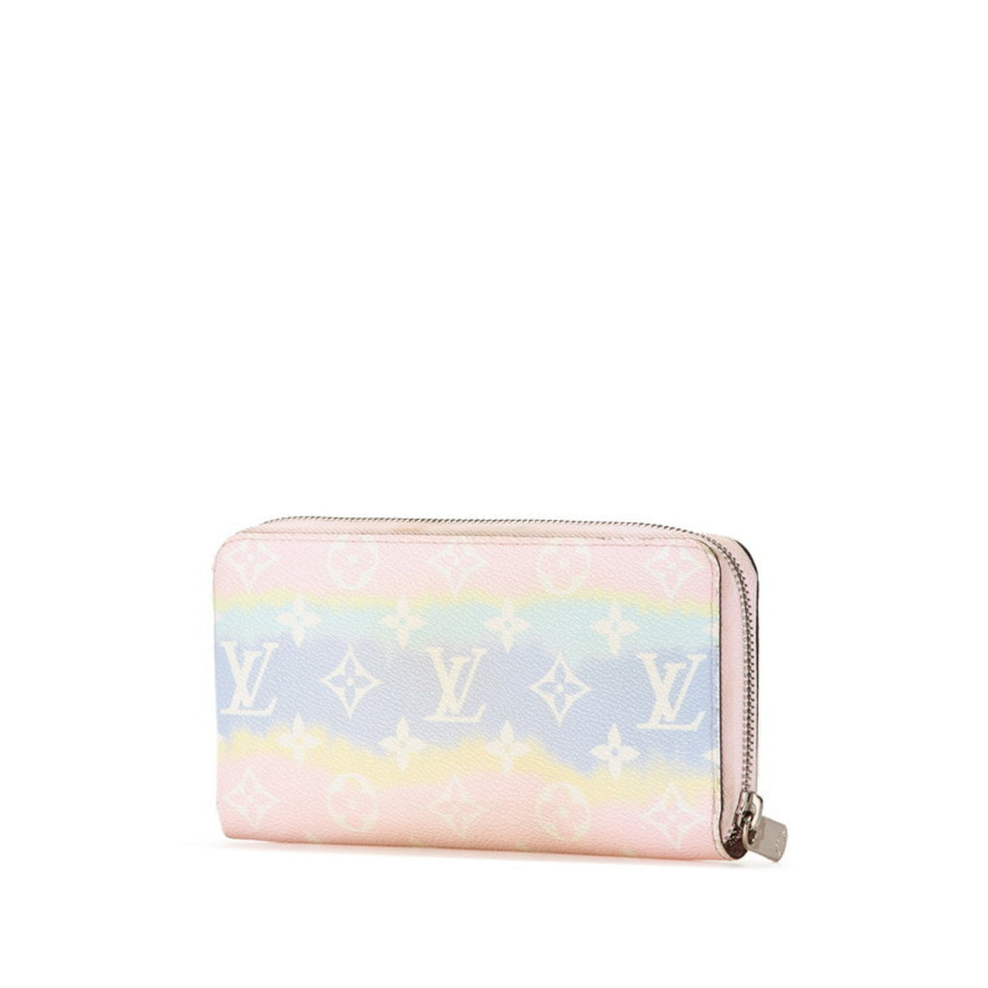 Louis Vuitton  pink Pvc Leather Long Wallet (Bi-Fold)