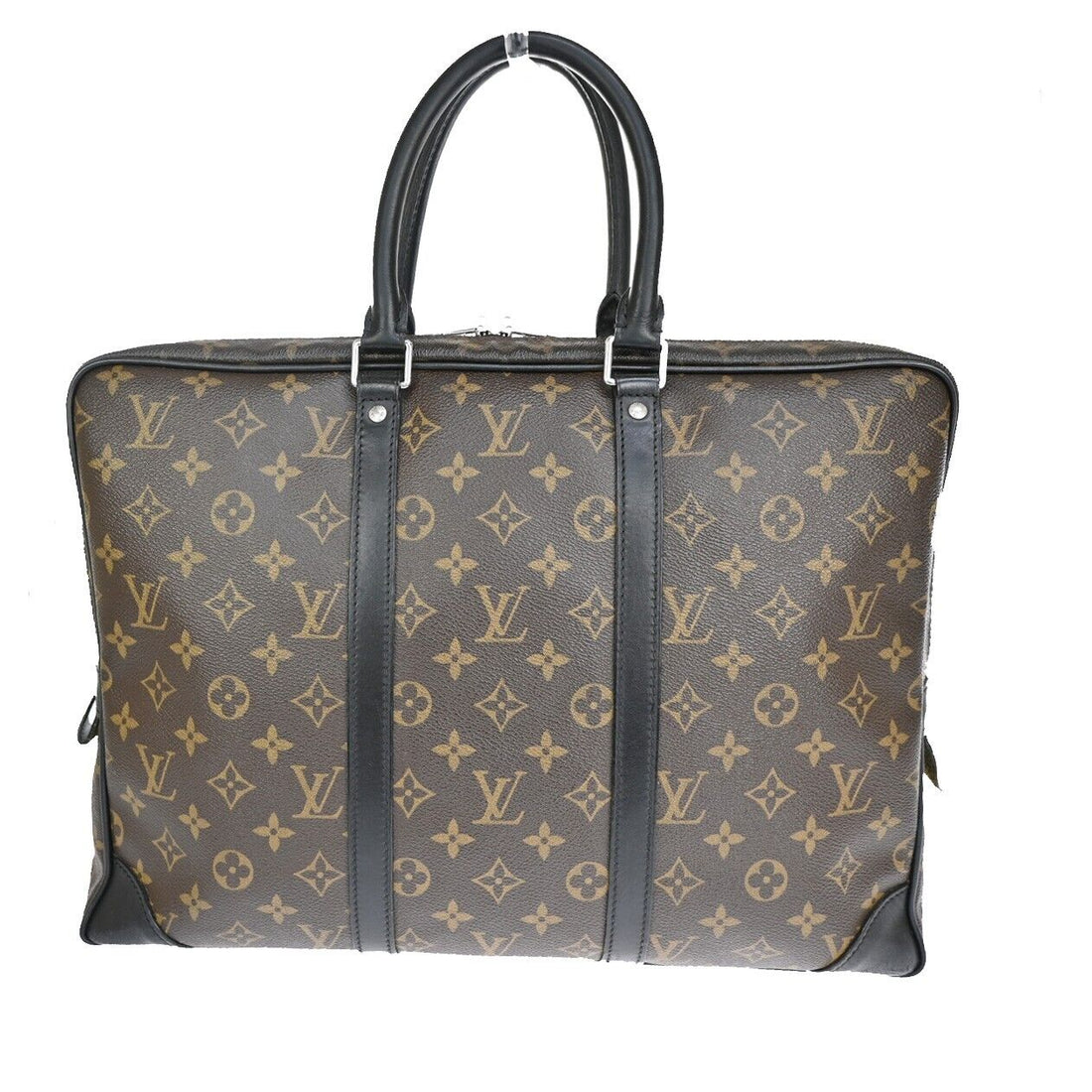 Louis Vuitton Porte Documents Voyage  Canvas Handbag