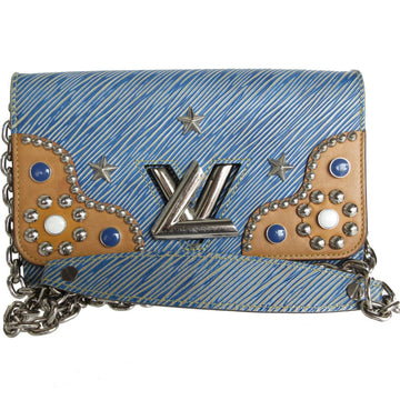 Louis Vuitton  blue   Leather Shoulder Bag