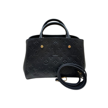Louis-Vuitton Montaigne MM Empreinte Black GHW