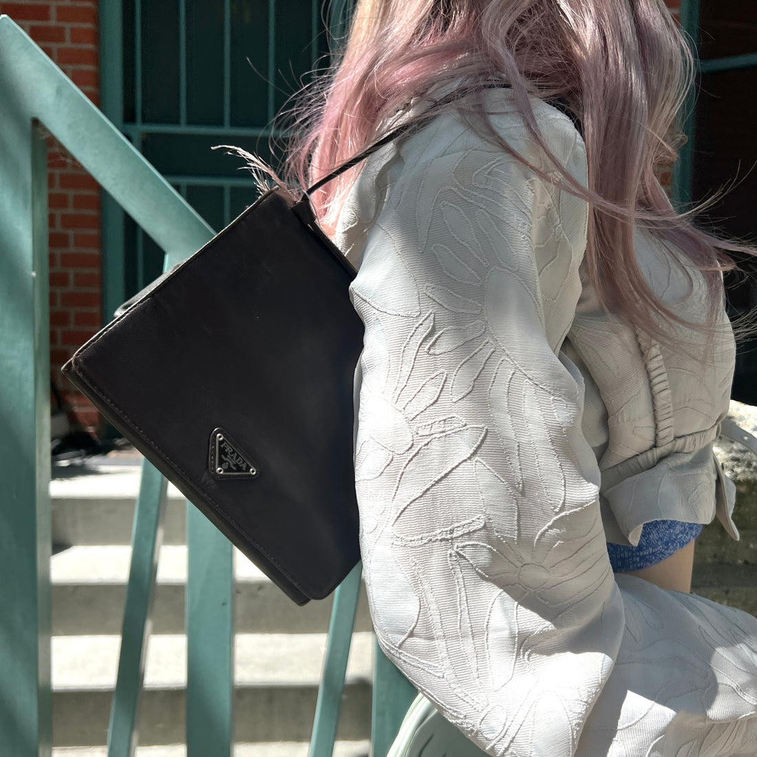 PRADA  leather tote
