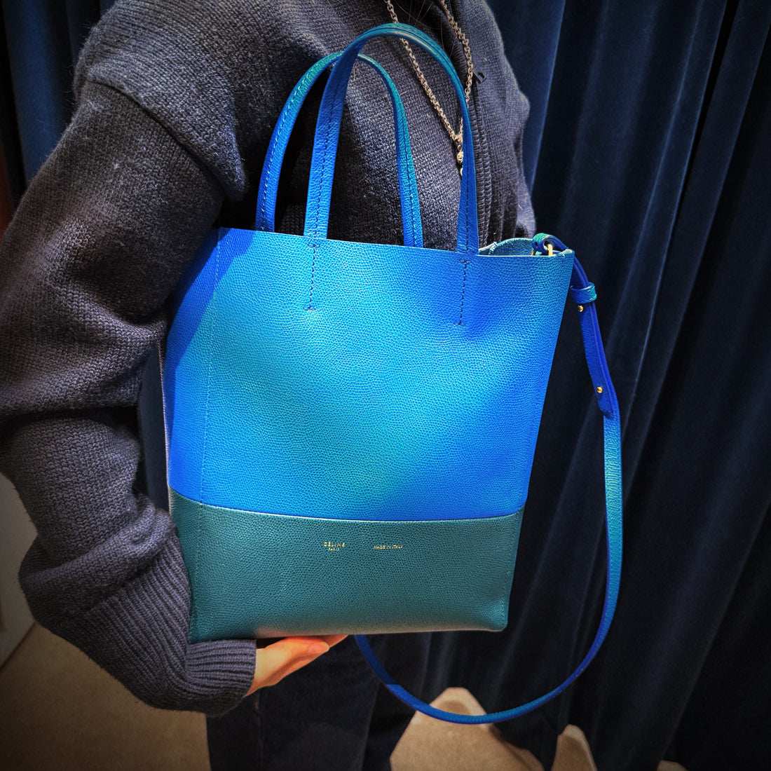 CÃLINE SS 2015 VERTICAL CABAS TOTE BAG TWS