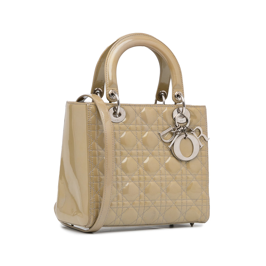 Dior Lady Dior Medium Brown Cannage Quilted  Leather