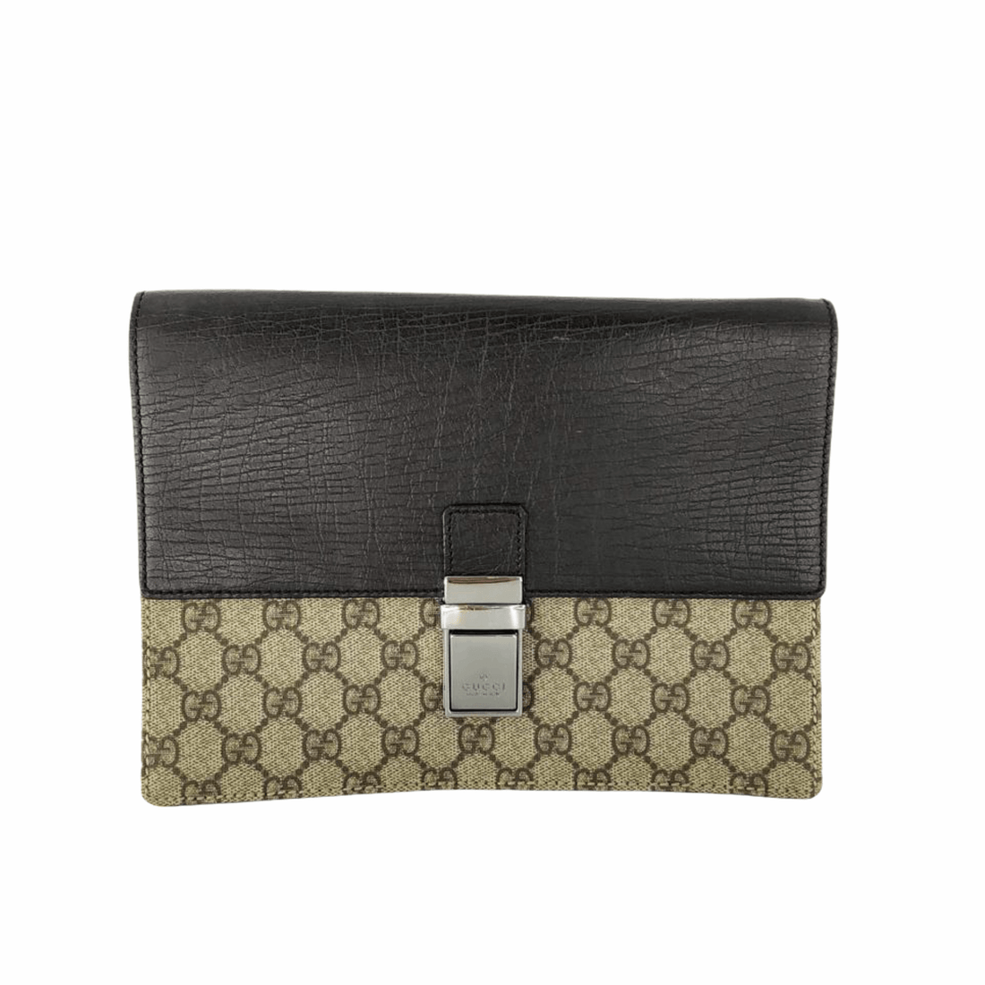 Gucci  GG Monogram Clutch with Retractable Strap