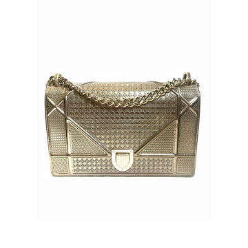 Diorama Metallic CalBNkin Gold Flap Bag Medium
