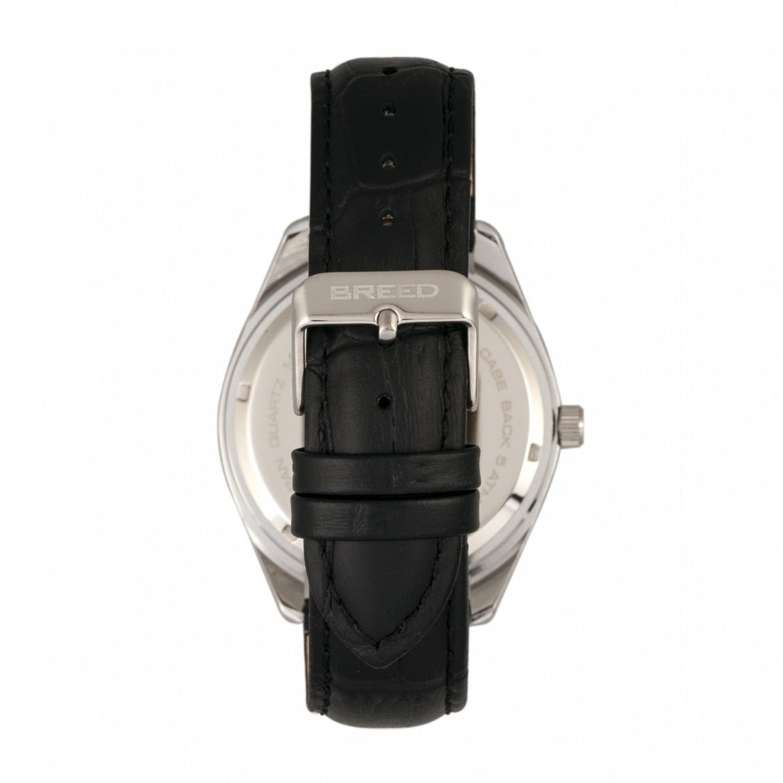 Breed Louis Leather-Band Watch w/Date