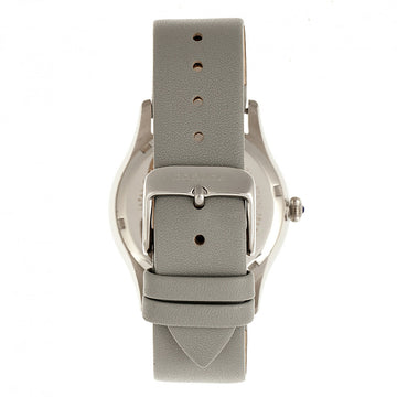 Bertha Annabelle Leather-Band Watch - Grey