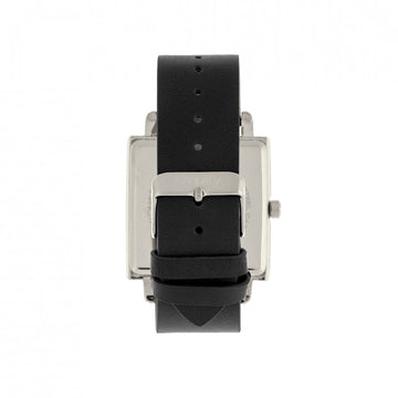 Simplify The 5000 Leather-Band Watch - Black/Blue