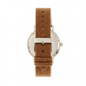 Elevon Northrop Wool-Overlaid Leather-Band Watch - Camel/Green