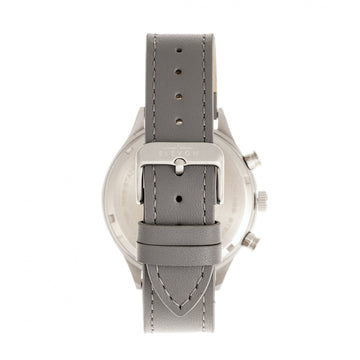 Elevon Antoine Chronograph Leather-Band Watch w/Date - Grey/Blue