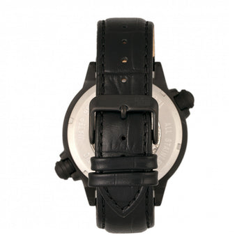 Reign Thanos Automatic Leather-Band Watch - Black/Red