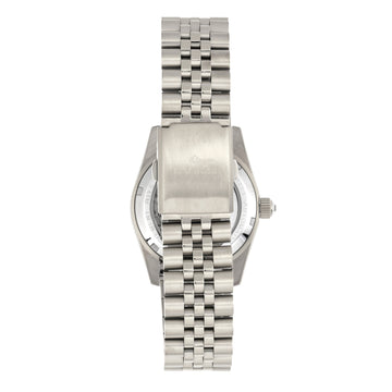 Empress Constance Automatic Bracelet Watch w/Date - Silver/Pewter