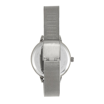 Sophie and Freda Raleigh Mother-Of-Pearl Bracelet Watch w/Swarovski Crystals - Blue