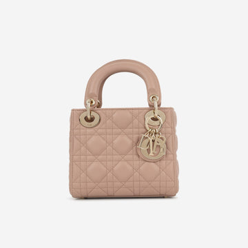 Dior Mini Lady Dior Blush Lambskin CGHW
