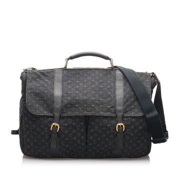Louis-Vuitton Monogram Mini Lin Denise Blue