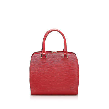 Louis-Vuitton Epi Pont Neuf Tote in Red
