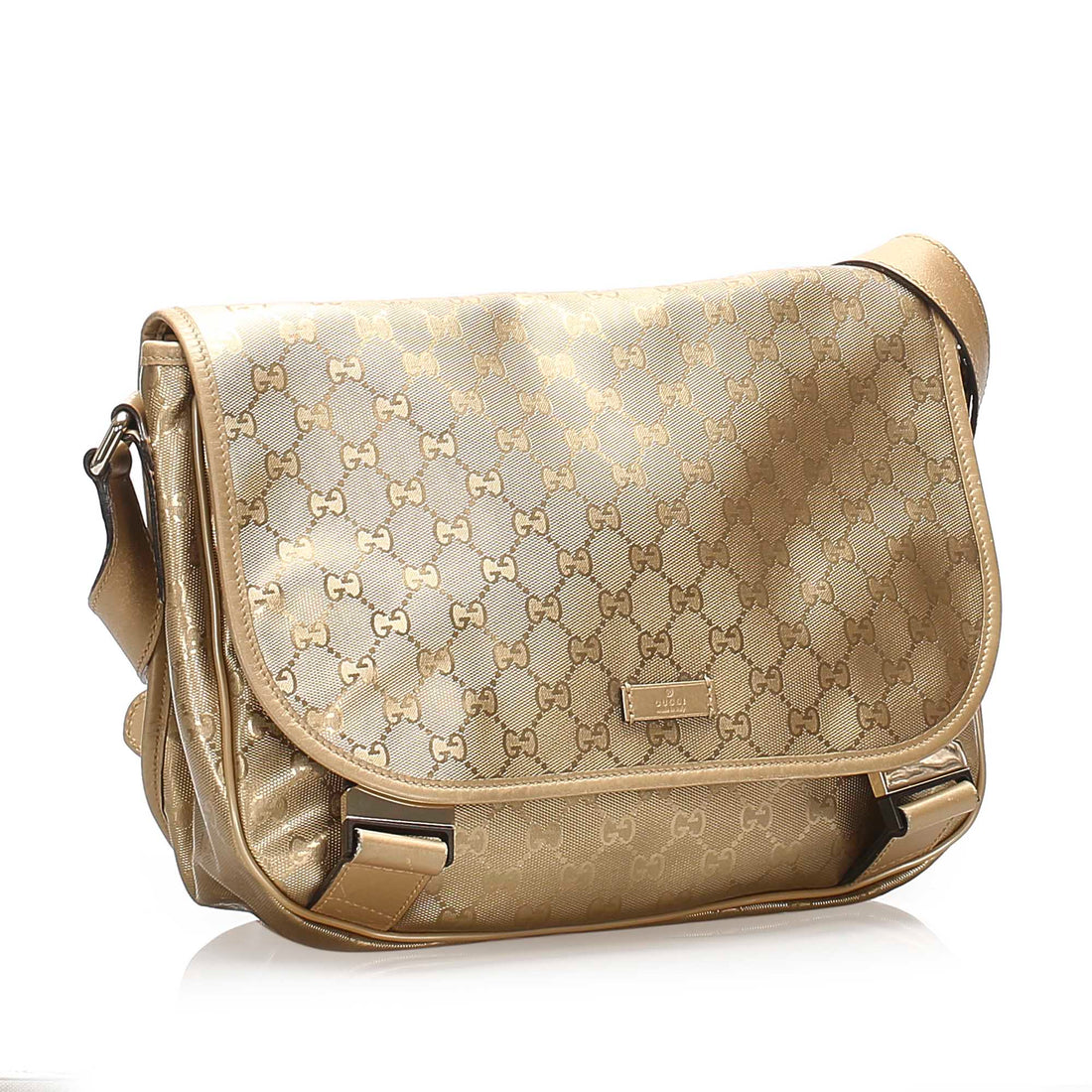Gucci GG Imprime Crossbody Bag Gold