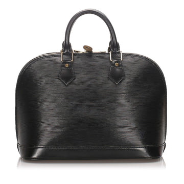 Louis-Vuitton Black Alma PM Epi Leather Body