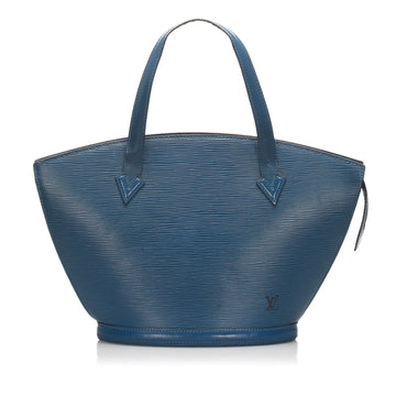Louis-Vuitton Epi Saint Jacques PM Short Strap Blue