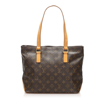Louis-Vuitton Monogram Cabas Piano Brown