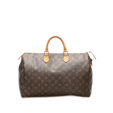 Louis-Vuitton Monogram Speedy 40 Brown