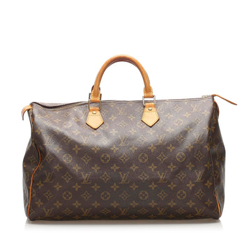 Louis-Vuitton Monogram Speedy 40 Brown