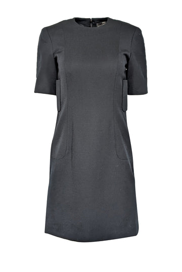 Balenciaga - Black Short Sleeve Sheath Dress Sz 6