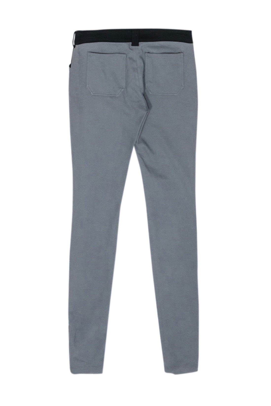 Balenciaga - Grey & Black Color Block Skinny Leg Pants Sz 4