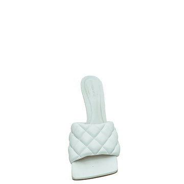 Bottega Veneta White Nappa Padded Mules 41