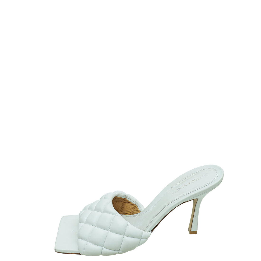Bottega Veneta White Nappa Padded Mules 41