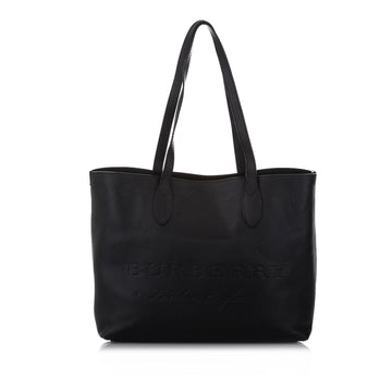 Burberry Logo Leather Tote Bag (SHG-16332)