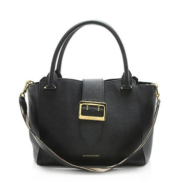 Burberry Soft Grain CalBNkin Medium Buckle Tote - FINAL SALE (SHF-10970)