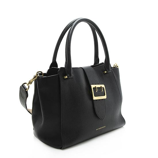 Burberry Soft Grain CalBNkin Medium Buckle Tote - FINAL SALE (SHF-10970)