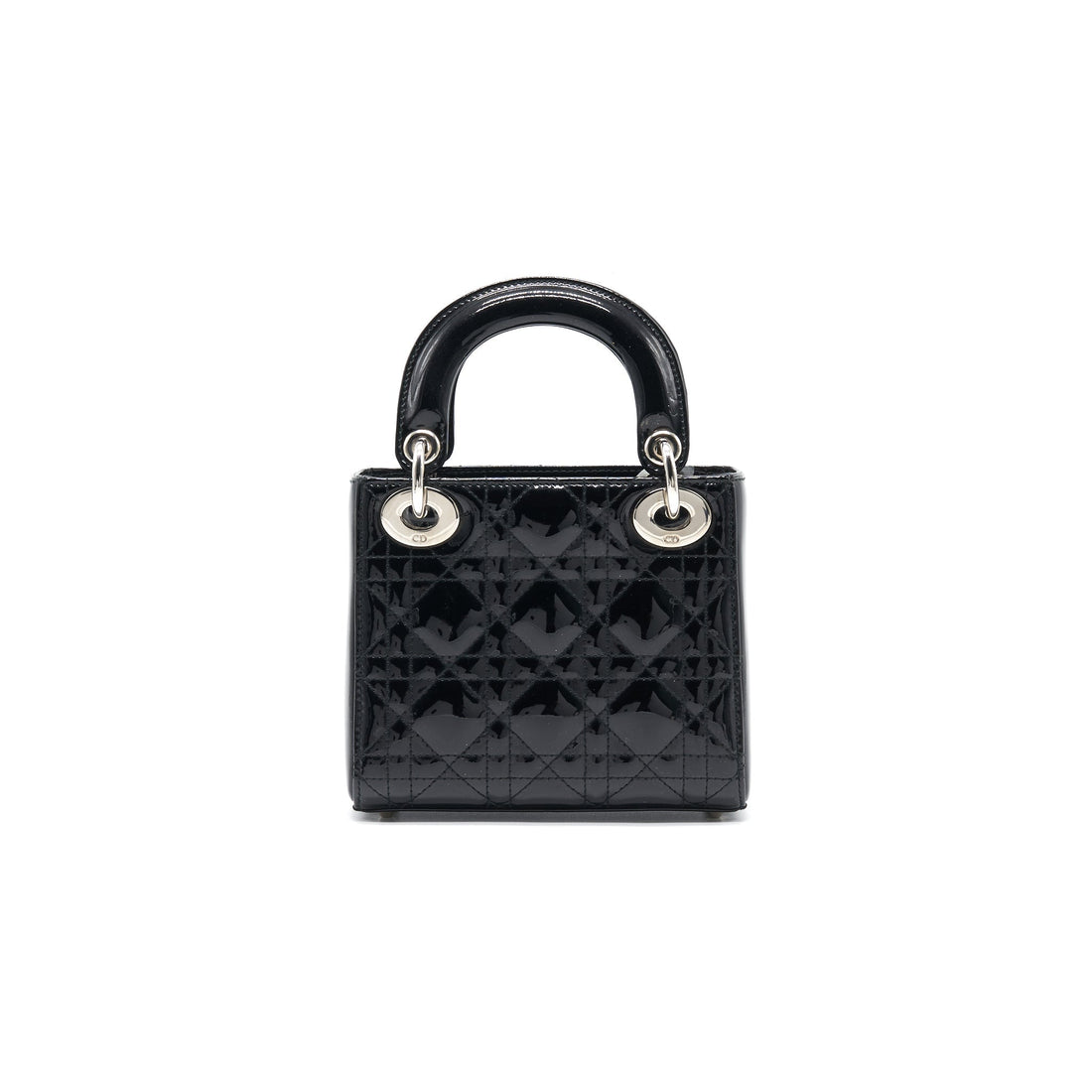 Top quality Dior Mini Lady Top quality Dior Patent Leather Black