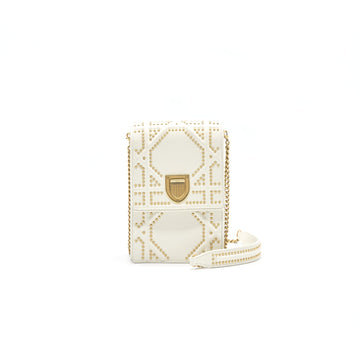 Top quality Dior Top quality Diorama Vertical Clutch Bag White