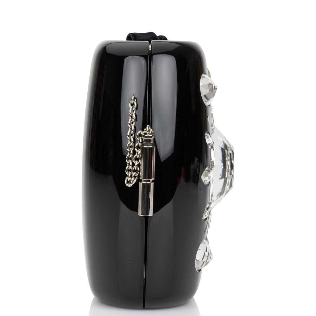 Chanel MinaudiÃ¨re Jewel Clutch Black Resin Silver Hardware