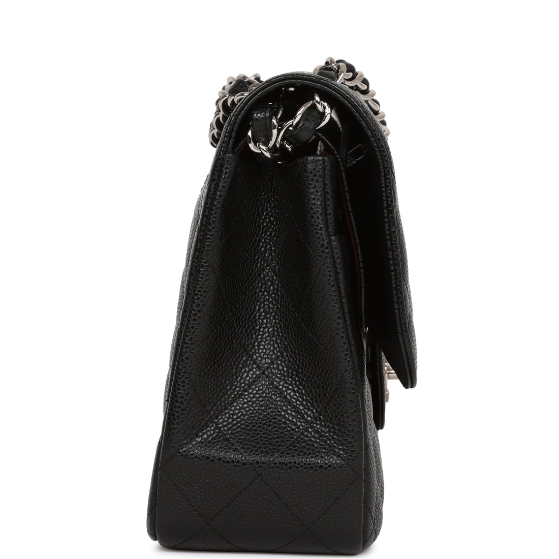 Chanel Jumbo Classic Double Flap Bag Black Togo/epsom/caviar/clemence/callfskin/cowhide/lambskin Silver Hardware