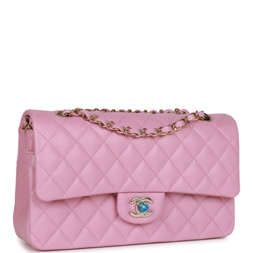 Top Quality Chanel Medium Classic Double Flap Bag Dark Pink Caviar  Gold Hardware