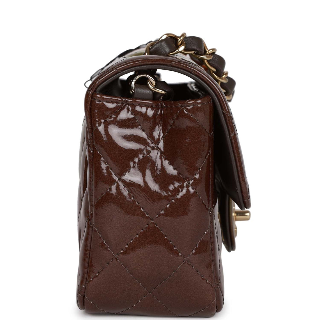 Chanel "Senegal Collection" Sunset  Leather Mini Classic Flap Bag Light Gold Hardware