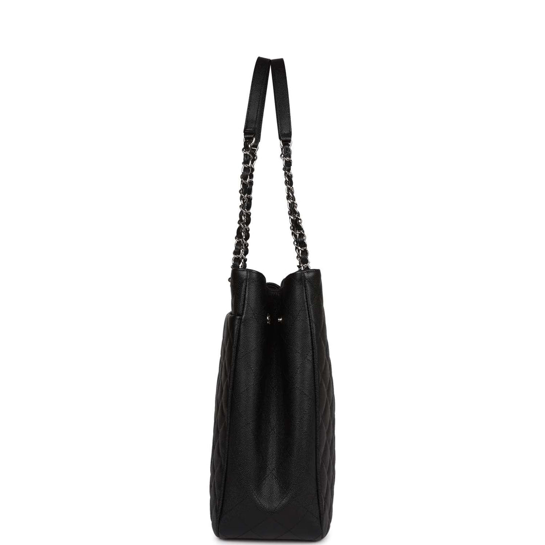 Chanel Timeless Tote Bag Black Caviar Silver Hardware